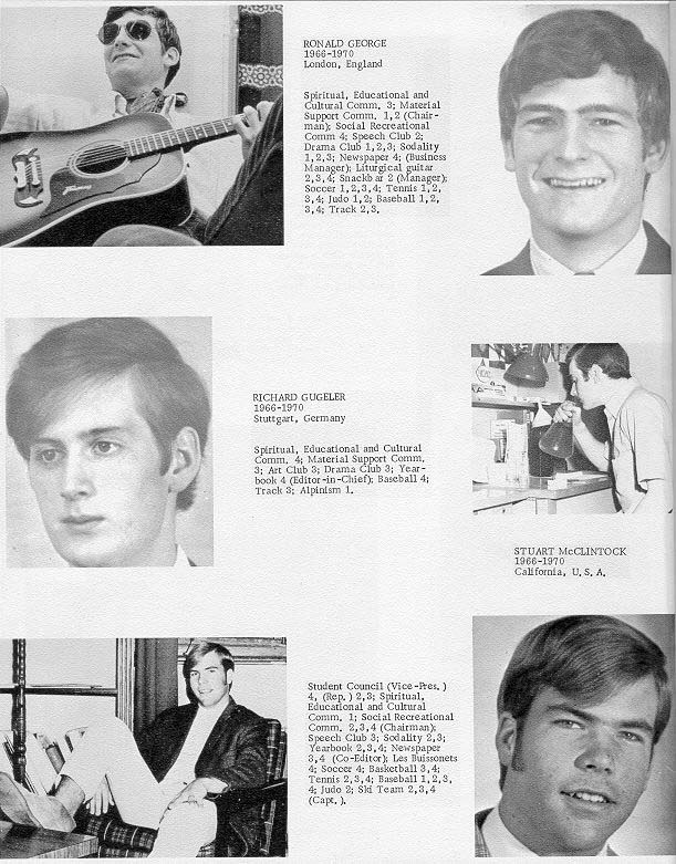 TOC  for  Villa Saint Jean International School  1970 Yearbook Le Chamois Seniors p18